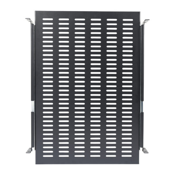 StarTech.com 2U Sliding Server Rack Mount Shelf - 20 to 30in Adjustable Mounting Depth - Vented - 50lb - Heavy Duty Universal 19” Rack Shelf for Equipment Rack - 24in Deep