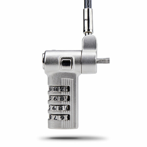 StarTech.com 25-Pack Universal Laptop Lock 6.6ft (2m), Serialized Security Cable for Notebook, Compatible With Noble Wedge®/Nano/K-Slot, Keyless Combination Cable - TAA