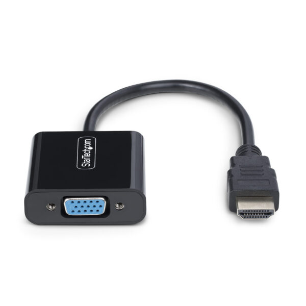 StarTech.com HDMI to VGA Adapter, Active Video Converter For Laptop/Desktop, 1920x1080 (1080p), HDMI Source to VGA Monitor/Display/Projector