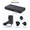StarTech.com Secure 4-Port KVM Switch, DisplayPort, 4K 30Hz, NIAP 4.0 Desktop KVM, Metal Housing, CAC Port, Made in the USA