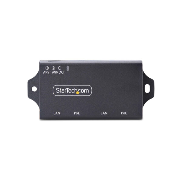 StarTech.com 2-Port Gigabit Midspan PoE+ Injector, 10/100/1000Mbps, PoE+ (802.3af/at), 30W, 1Gbps Ethernet, Wall Mountable, Unmanaged Inline Power Over Ethernet