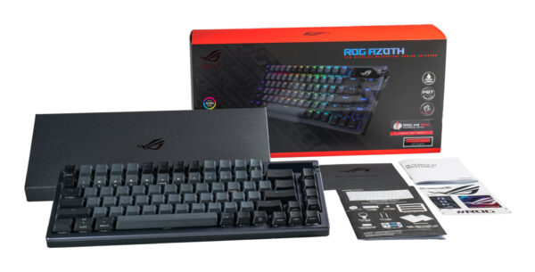 ASUS ROG Azoth keyboard Gaming USB + RF Wireless + Bluetooth QWERTY