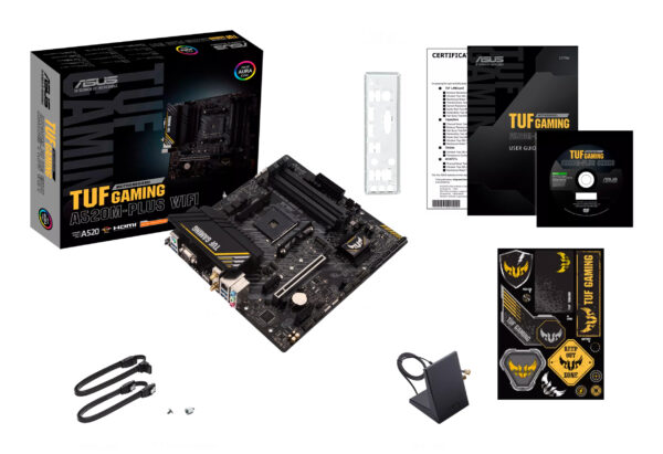 ASUS TUF GAMING A520M-PLUS WIFI AMD A520 Socket AM4 micro ATX