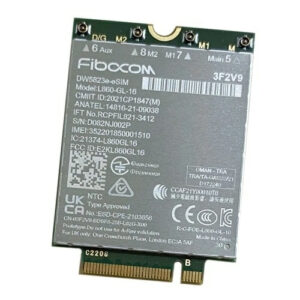 DELL DW5823E Internal WWAN 1000 Mbit/s DELL DW5823E Internal WWAN 1000 Mbit/s