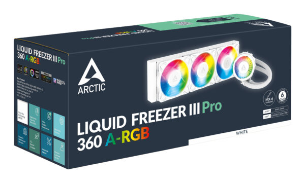 ARCTIC Liquid Freezer III Pro 360 A-RGB (White) - Multi Compatible
