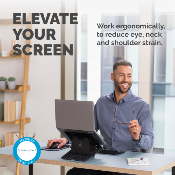 Fellowes Laptop Stand for Desk - Breyta Adjustable Laptop Riser for Fellowes Laptop Stand for Desk - Breyta Adjustable Laptop Riser for