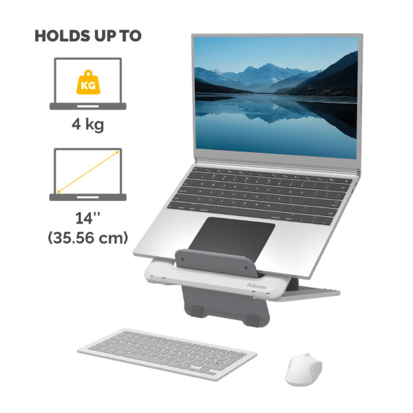 Fellowes Laptop Stand for Desk - Breyta Adjustable Laptop Riser for Fellowes Laptop Stand for Desk - Breyta Adjustable Laptop Riser for