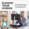 Fellowes Computer Monitor Stand with 3 Height Adjustments - Breyta Fellowes Computer Monitor Stand with 3 Height Adjustments - Breyta