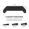 Fellowes Foot Rest Under Desk - Breyta Foot Support Ergonomic Foot Fellowes Foot Rest Under Desk - Breyta Foot Support Ergonomic Foot