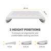 Fellowes Foot Rest Under Desk - Breyta Foot Support Ergonomic Foot Fellowes Foot Rest Under Desk - Breyta Foot Support Ergonomic Foot