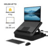 Fellowes Laptop Carry Case with Built-in Laptop Stand - Breyta Fellowes Laptop Carry Case with Built-in Laptop Stand - Breyta