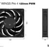 be quiet! SILENT WINGS PRO 4 | 120mm PWM Computer case Fan 12 cm