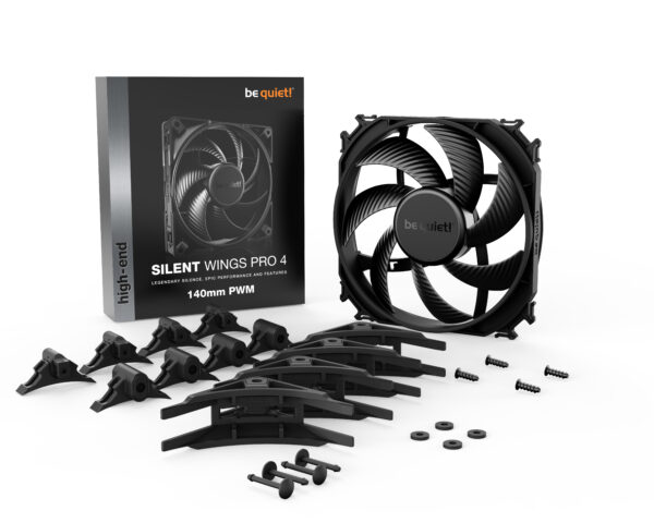 be quiet! SILENT WINGS PRO 4 | 140mm PWM Computer case Fan 14 cm
