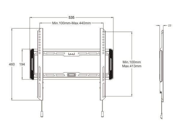 UNIVERSAL WALL MOUNT FIXED M