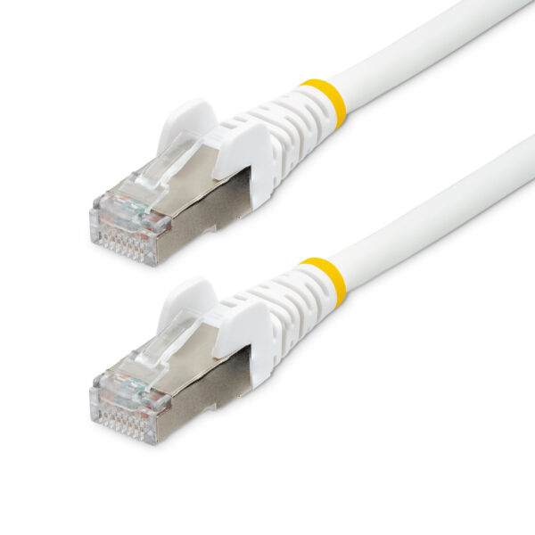 StarTech.com 5m CAT6a Ethernet Cable - White - Low Smoke Zero Halogen