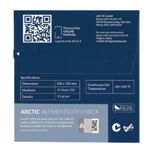 ARCTIC TP-3 Premium Performance Thermal Pad 100 x 100 mm, 1.5 mm