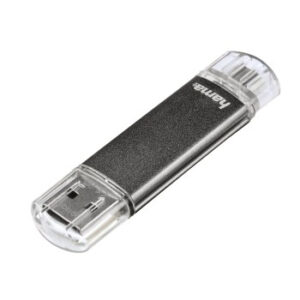 Hama Laeta Twin 16GB USB flash drive USB Type-A 2.0 Grey Hama Laeta Twin 16GB USB flash drive USB Type-A 2.0 Grey