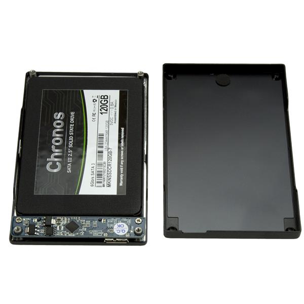 StarTech.com 2.5in USB 3.0 SSD SATA Hard Drive Enclosure