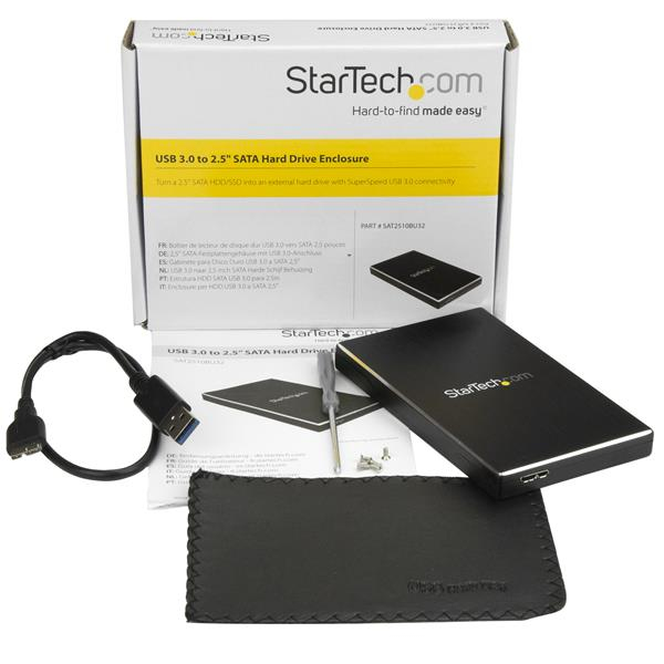 StarTech.com 2.5in USB 3.0 SSD SATA Hard Drive Enclosure