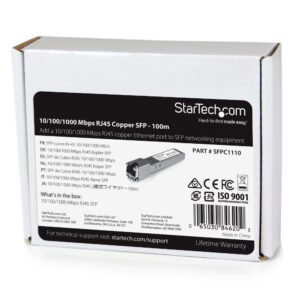 StarTech.com Cisco SFP-GE-T Compatible SFP Transceiver Module