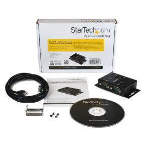 StarTech.com 2 Port Industrial Wall Mountable USB to Serial Adapter