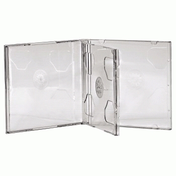Hama CD Double Jewel Case, Pack 5 2 discs Transparent