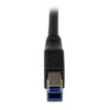 StarTech.com 3m Black SuperSpeed USB 3.0 Cable - Right Angle A to B