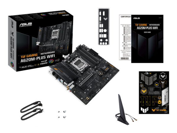 ASUS TUF GAMING A620M-PLUS WIFI AMD A620 Socket AM5 micro ATX