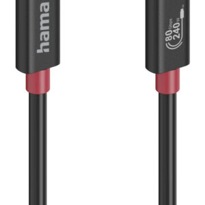 Hama 00200799 USB cable USB4 Gen 4x2 1 m USB C Black Hama 00200799 USB cable USB4 Gen 4x2 1 m USB C Black
