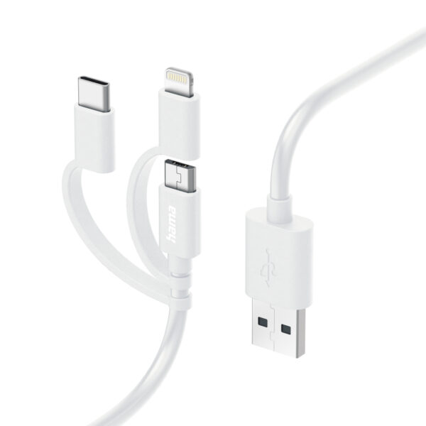 3IN1 MULTICHARGING CABLE 1M WHITE