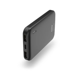 Hama 00201707 power bank Lithium Polymer (LiPo) 5000 mAh Anthracite POCKET 5 POWER PACK 5000MAH 2X USBA
