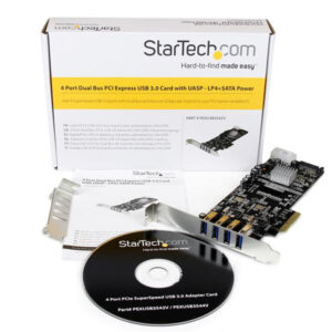 StarTech.com 4 Port PCI Express (PCIe) SuperSpeed USB 3.0 Card