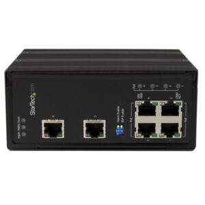StarTech.com 6 Port Unmanaged Industrial Gigabit Ethernet Switch w/ 4