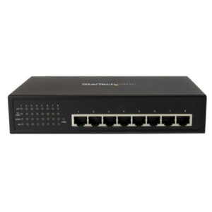 StarTech.com 8 Port Unmanaged Industrial Gigabit Power over Ethernet