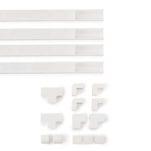 Hama 00221017 cable organizer Universal Cable duct White 4 pc(s) Hama 00221017 cable organizer Universal Cable duct White 4 pc(s)