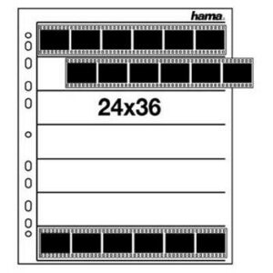 Hama Negative Sleeves, 24 x 36 mm, Glassine matt photo album 7 sheets NEGATIVE SLEEVE GLASSINE 24X36 25PCS