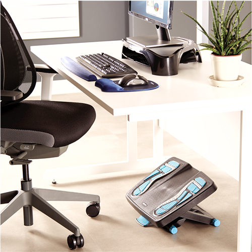 Fellowes Foot Rest Under Desk - Energizer Foot Support Ergonomic Foot