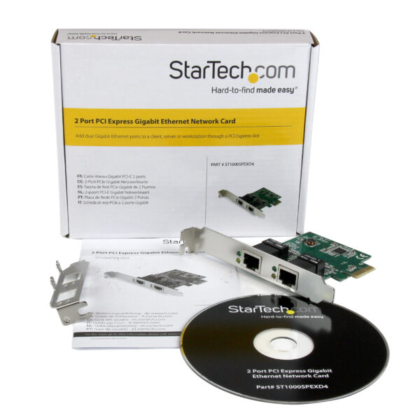 StarTech.com Dual Port Gigabit PCI Express Server Network Adapter