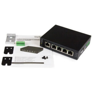 StarTech.com 5 Port Unmanaged Industrial Gigabit Ethernet Switch