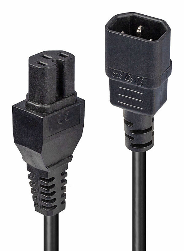 2M IEC EXTENSION IEC C14 TO IEC C15