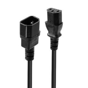 Lindy 1m IEC Extension Cable, Black 0.5M IEC EXT CAB IEC C14 IEC C13