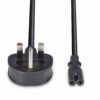 2M MAINS POWER CABLE UK 3 PIN PLUG T