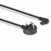 0.5M MAINS POWER CABLE UK 3 PIN PLUG