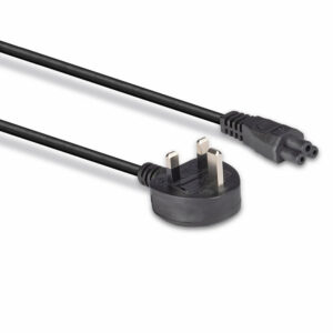 1M MAINS POWER CABLE UK 3 PIN PLUG