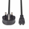 1M MAINS POWER CABLE UK 3 PIN PLUG