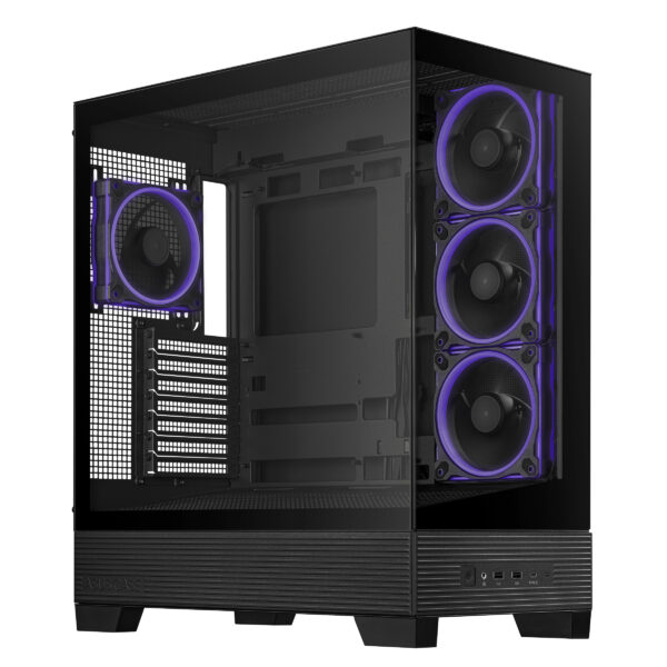 ASUS A31 Plus TG ARGB BLACK Midi Tower