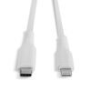 1M USB TYPE C TO LIGHTNING CABLE WHT