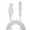 1M USB TO LIGHTNING CABLE WHITE