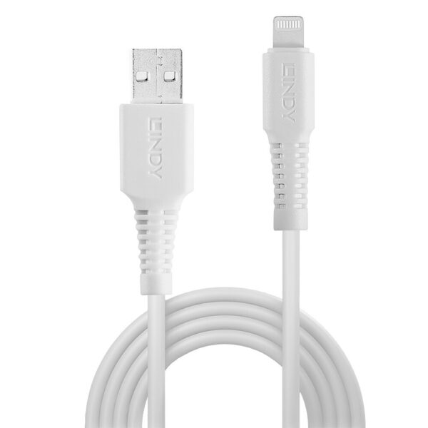 1M USB TO LIGHTNING CABLE WHITE