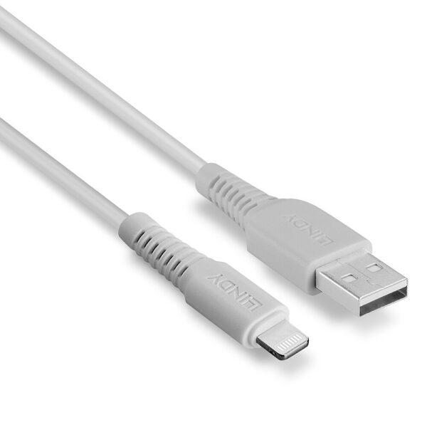 1M USB TO LIGHTNING CABLE WHITE